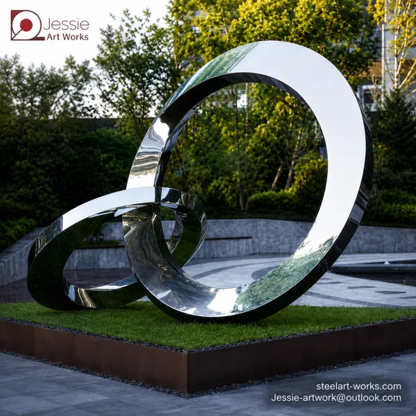 Gold Stainless Steel Sculpture photo-5