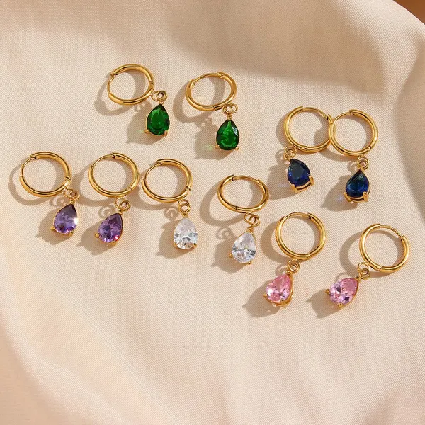 Stainless Steel Earrings Set 4 Styles Mixed Bulk Pack 100 Pairs Wholesale Factory Direct Price photo-4