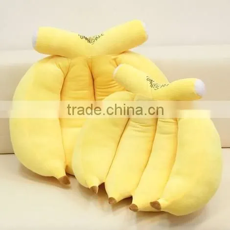 Yellow Plush Fruit Toy Plush Banana Stuffed Toy