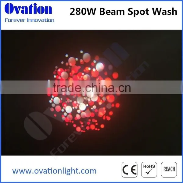Guangzhou 2015 Newest 280W 10R Professional Beam Wash Spot 3in1moving Head photo-2