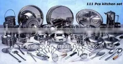 Stainless Steel Kitchen Set & Dinnerware Set