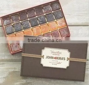 empty chocolate paper boxes