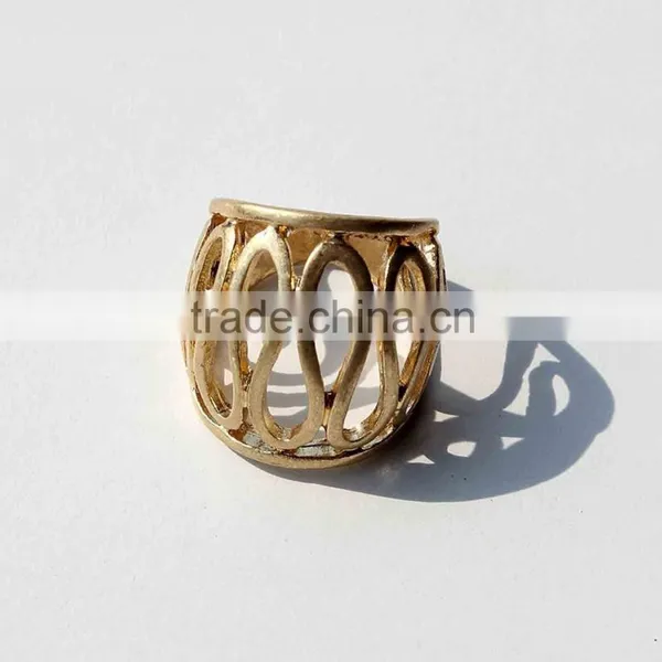 PT10082 New Designed Wholesale Fashion Jewelry Customized Alloy Antique Gold Ring