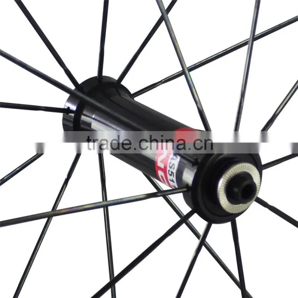 New 23mm Width 50mm Clincher Novate Hub Sapim Spoke Road Bike Carbon Clincher Wheels 50C photo-4