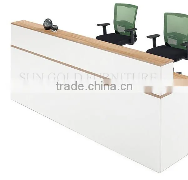 Office Furniture l Shaped Counter White Modern Salon Reception Desk (SZ-RTB039) photo-5