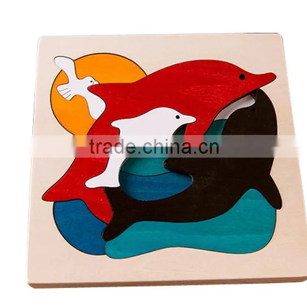 2016 Hot Sale Product Kids Intelligent Wooden 3d Puzzle OEM/ODM Educational Game Toy Jigsaw Puzzle for Children Quality Choice photo-3