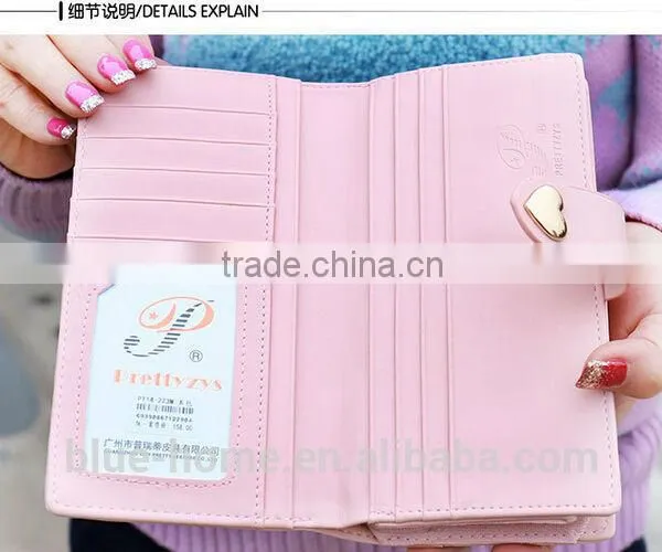 Latest Heart Design Long Hasp Ladies Purse Good Quality Showing Elegance photo-6
