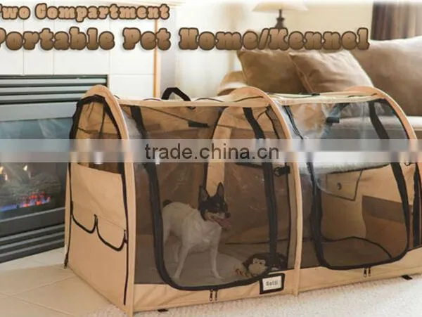 Pop-up Double Dog Kennel