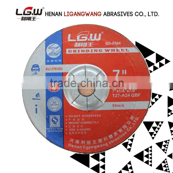 394 LIGANGWANG T27 Depressed Center GRINDING WHEEL FOR METAL OR STAINLESS STEEL photo-3