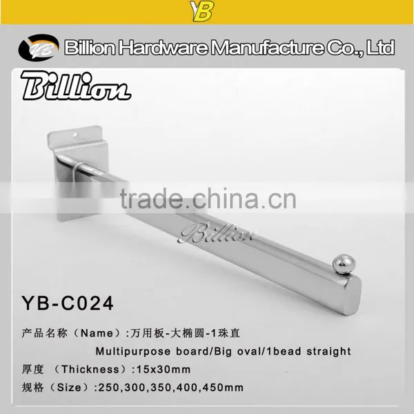Fashion Design Clothing Chrome Slatwall Hook Balls Retail Hook for Display Board photo-2