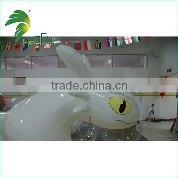 3M Long Best Quality White TPU Inflatable Toothless Dragon Animals Cartoon From Hongyi Toy photo-3