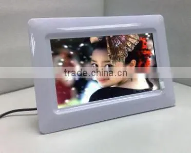 White/Display 7 Inch LCD Screen High Quality Digital Photo Frame
