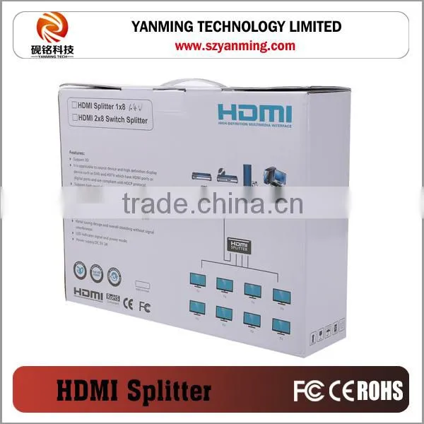 4k*2k Supported Multi Ports 8 Port HDMI Splitter 1.4a photo-6