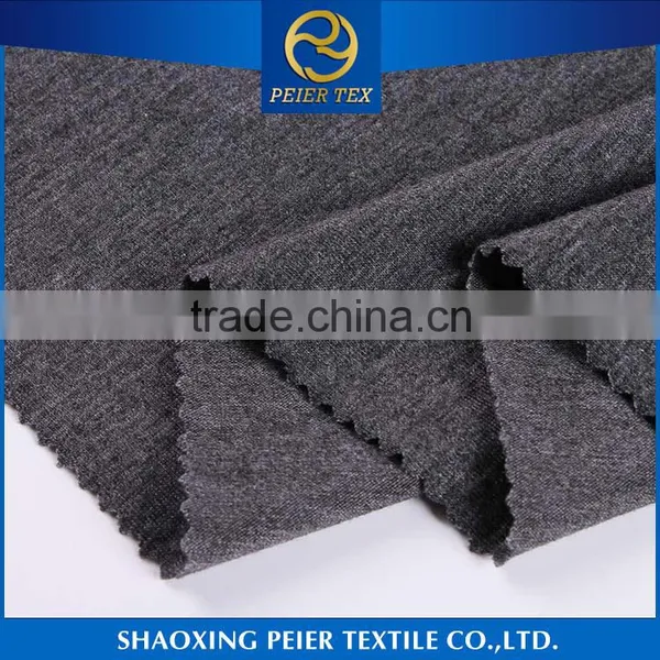 Fabric Supplier Smooth 100 Polyester Microfiber Nylon Spandex Fabric Cotton Spandex Rib Cobalt Blue Fabric photo-3