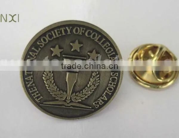 The metal brooches with logo customized (NSCS) For promotion gift