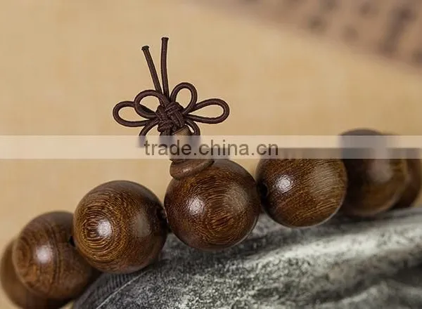 Delicate Golden Sandalwood Tibet Buddhism Prayer Antifatigue Bead Bracelet photo-5