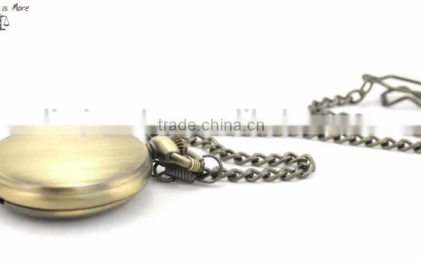 Wholesale Antique Brass Pocket Watch Necklace as Best Love for Dad photo-4