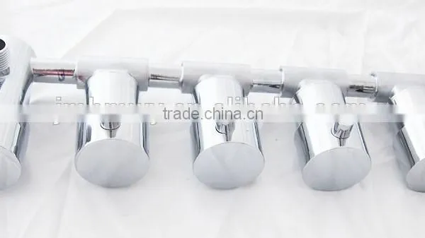 Hotel Use In-wall Thermostatic Shower Diverter Valve With 4 Outlet