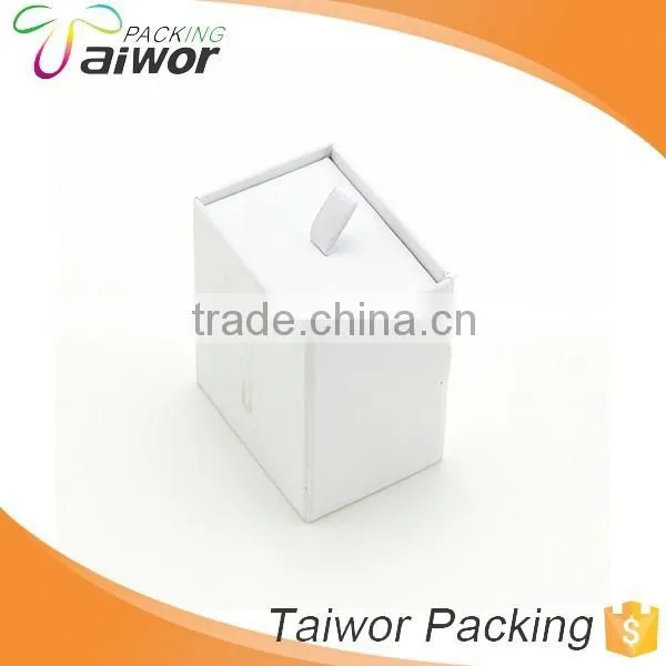 Custom Logo Silver Stamping White Simple Slide Paper Jewelry Gift Box photo-3