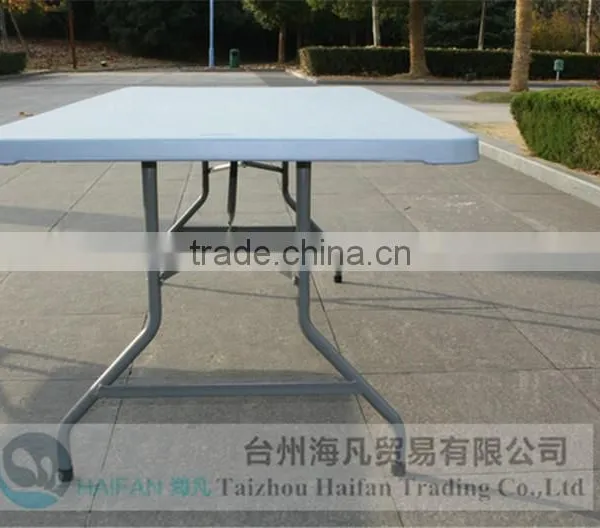 High Quality Plastic Folding 8 Seater Dining Table/hot Sell Price of Plastic Dining Table for Restaurant photo-2