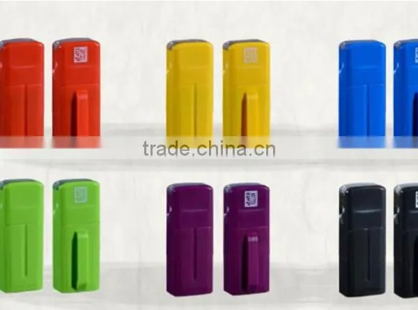 Customized Plastic Portable Self Inking Pocked Rubber Stamp photo-3