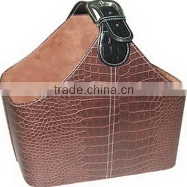 Modern Stylish Leather House Storage Basket photo-5