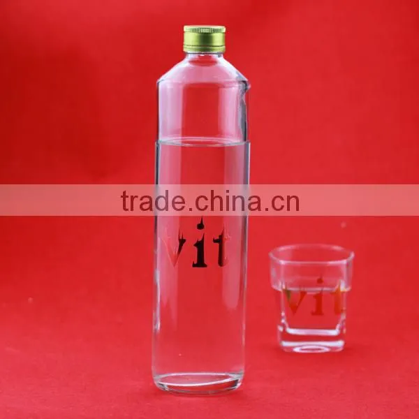 Fanctory Direct Sale Frosted Cork Bottles 500ml Super Flint Glass Bottle Aluminium Cap Water Bottle photo-6