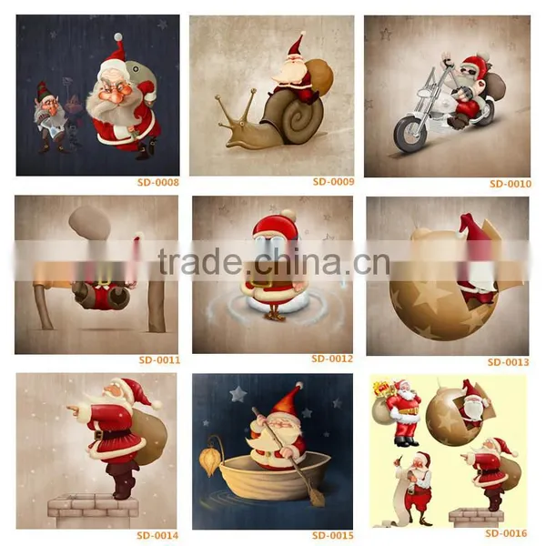 Home Decoral Cartoon Christmas Paintings for Kids photo-2