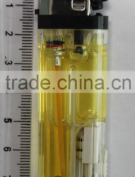Refillable Color Gas Flint Lighter LED photo-3