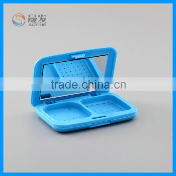 Empty Square Compact Powder Case,empty Compact Case Cosmetics Packaging photo-2