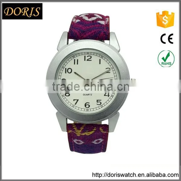New Alloy Case Design Painting Leather Strap Wristwatch Less Cost photo-3