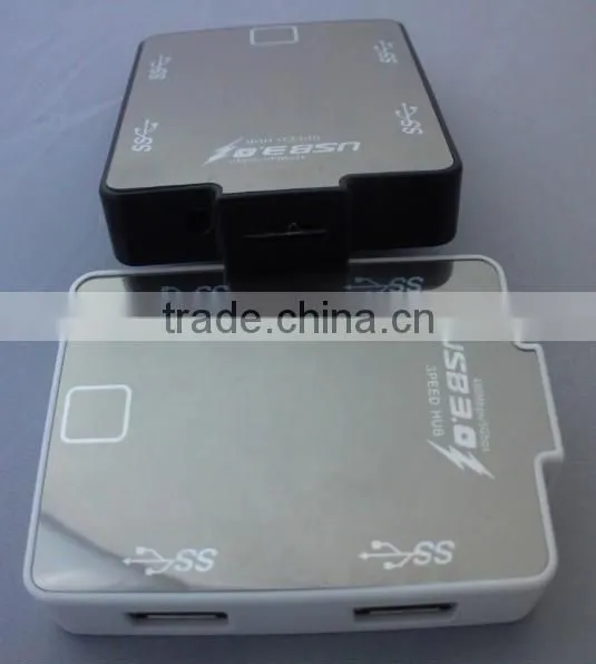 High Speed USB3.0 HUB 4Ports 5Gbps Splitter Power Adapter photo-3