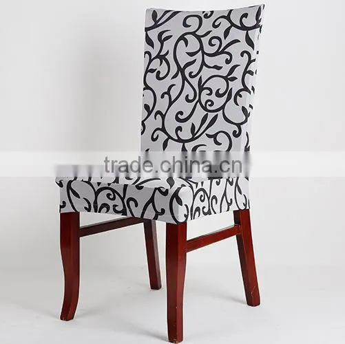 China Wholesale Plain Dye Polyester Lycra Elastic Print Party Meeting Chair Cover photo-2