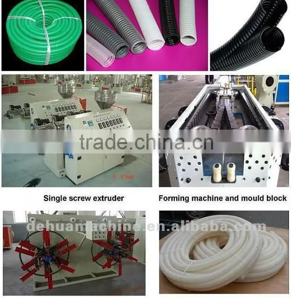 PVC Single Wall Corrugated Pipe Extrusion Machine photo-4