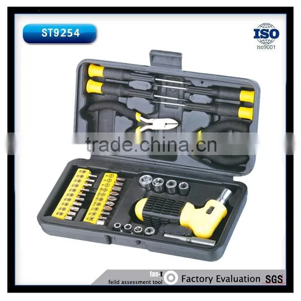 37pcs Ratchet Holder, Bit Set, Pliers, Screwdrivers, China Hand Tool Kit Set photo-2