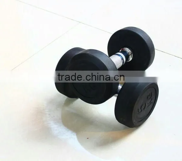 Crossfit Gym Basic Equipment Rubber Coated Dumbbell photo-3
