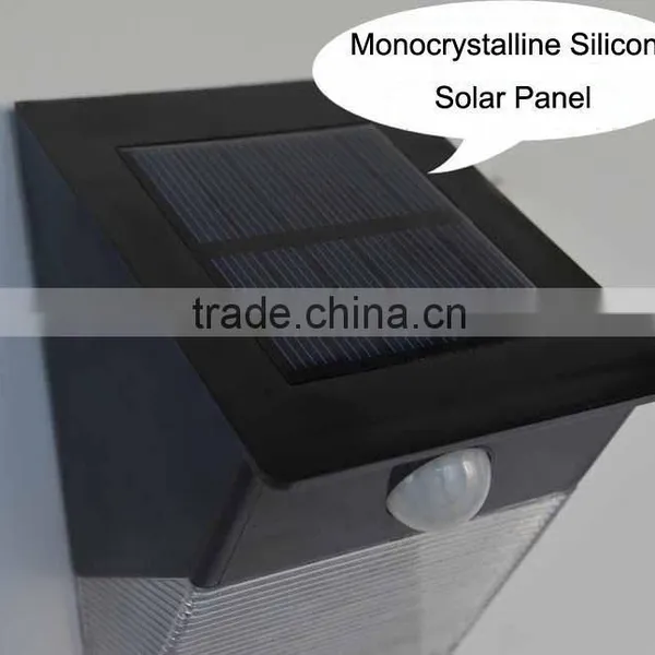 12 Led Triangle Shell 240lm High Brightness IP65 PIR Sensor Solar Led Wall Light photo-3