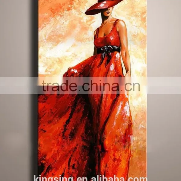 Modern Abstract People Art Oil Paintings of Sexy Girl for Wall Decoration 55930 photo-3