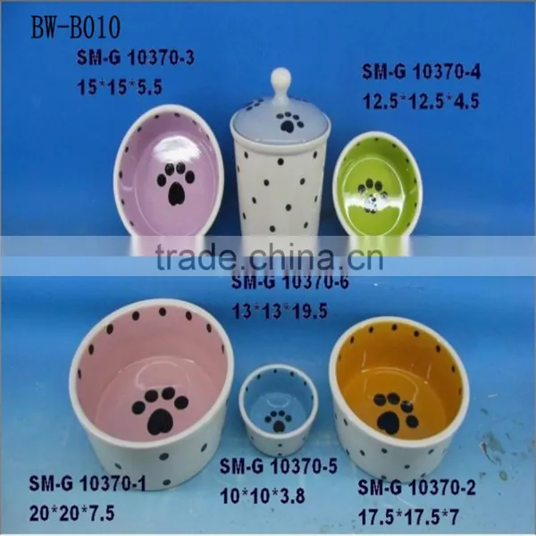 Cups & Pails,Bowls Bowl & Feeder Type and Eco-Friendly Feature Ceramic Pet Bowl