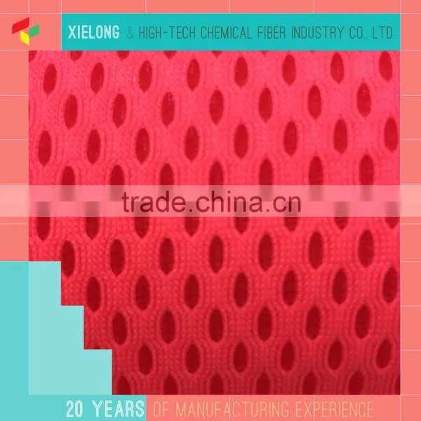 100 Polyester Knitting Sandwich Mesh Fabric