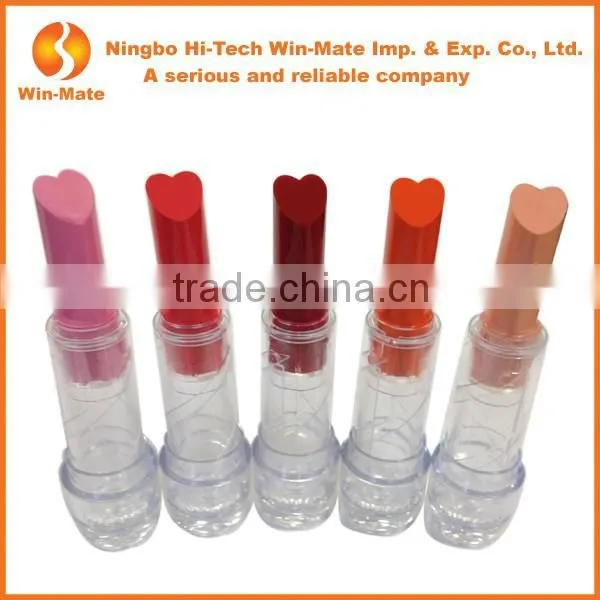 Three Colors Change High Quality Matte Heart Shape Lipstick Mold