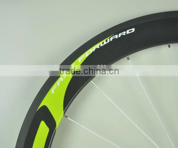 50mm FFWD Carbon Fiber Usd Aluminum Alloy Road Bicycle Wheels for Sale,700c White Carbon Road Bike Wheels for 4x4 photo-4