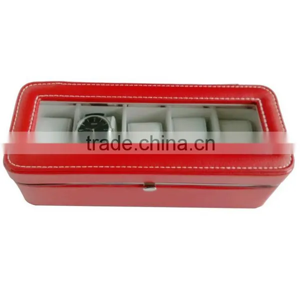 Chinese Factories Wholesale Custom PU Leather Watch Boxes, Fashion Beautiful Gift Box photo-2