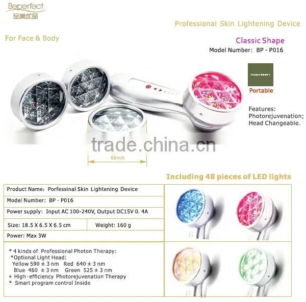 Beperfect BP016 Best Handheld Red Blue Led Therapy Laser Light Ance Treatment Equipment for Acne Removal photo-6