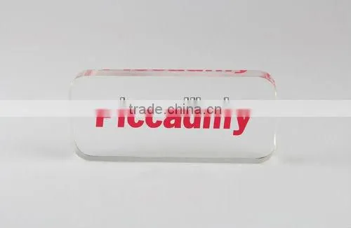 Bespoke Acrylic Block With Round Corners