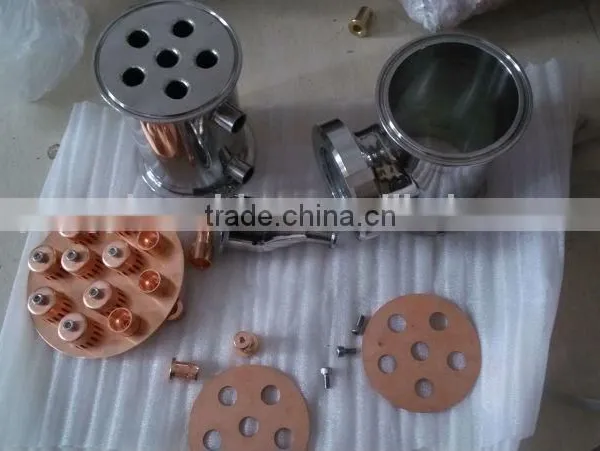 4 Inches Copper Bubble Plate , Plate 5 Bubble Caps for Brewery Distiller Equipment photo-4
