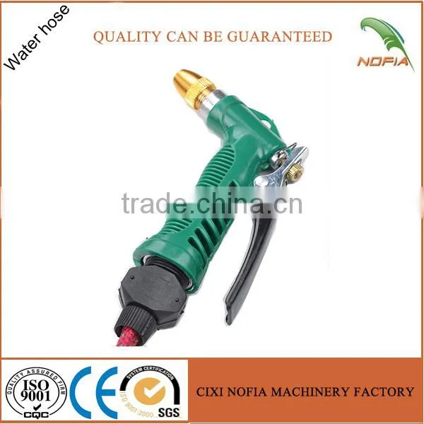 High Pressure Car Washing Hose Brass/5 Function/iron Gun Water Garden Hoses for Sale photo-2