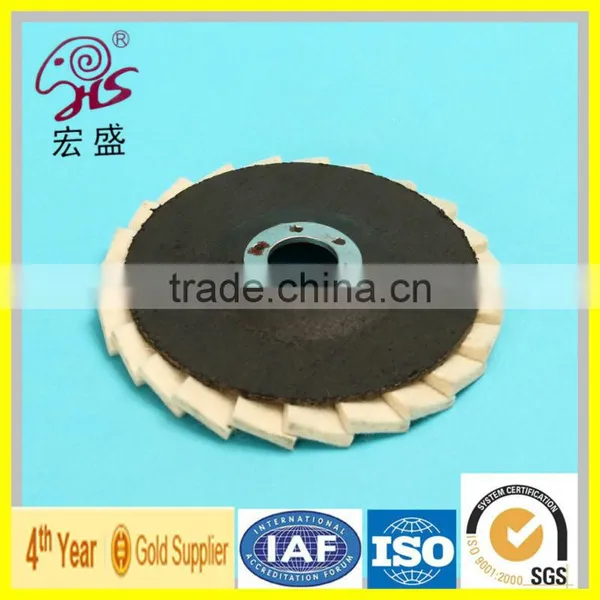100% Wool Flap Disc for Corner Grinding photo-2