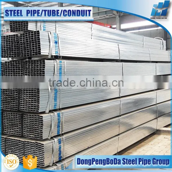 60-80g/m2 30*30*1.5mm Zinc Coated Plated Welded Square Pipe photo-2