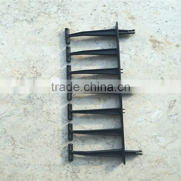 ABS Plastic Vertical Cable Management Ring With Clip Easy Installation photo-4